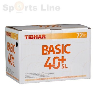 Tibhar 40+ basic SL pack of 72 (white)