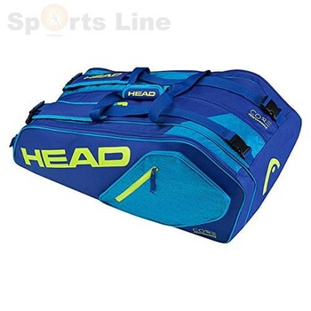 Head Core 6R Combi Tennis Kit Bag (Navy / Red)