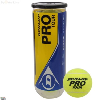 Dunlop Pro Tour Tennis Ball (4 Cans)